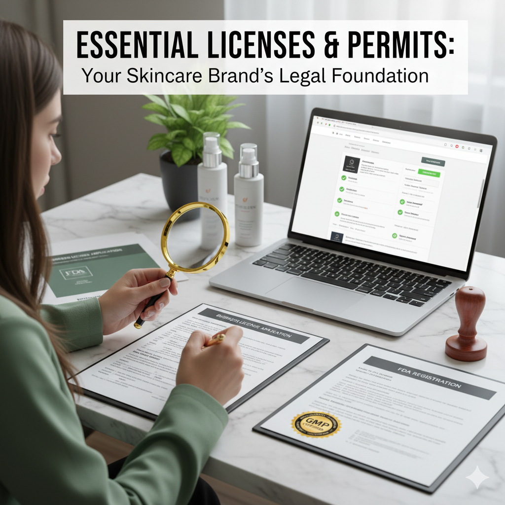 Essential Licenses and Permits for Starting a Skincare Business