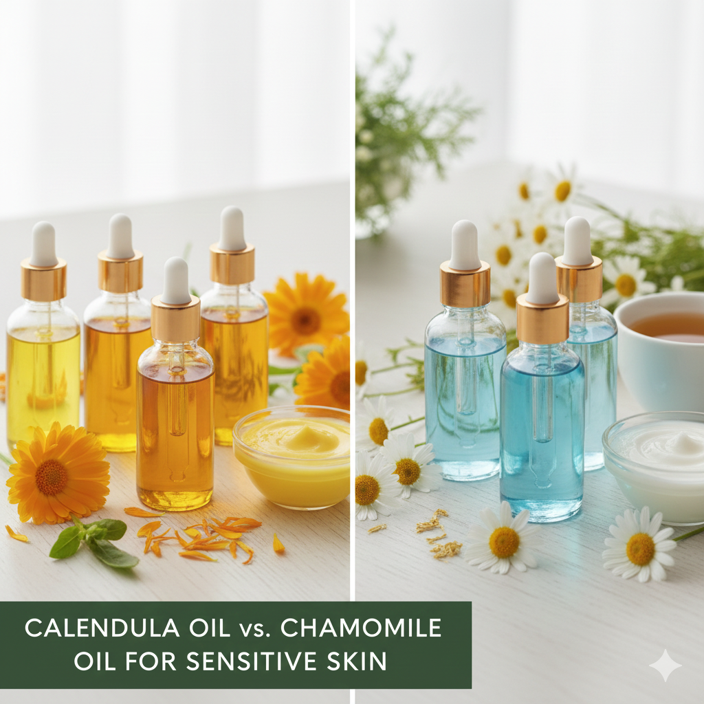 Calendula Oil vs. Chamomile Oil for Sensitive Skin