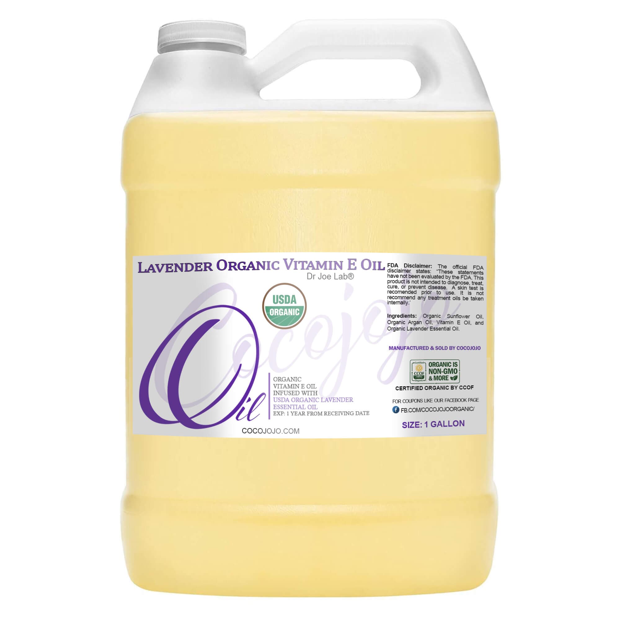 Vitamin E Oil and Lavender Oil Blend - Certified Organic