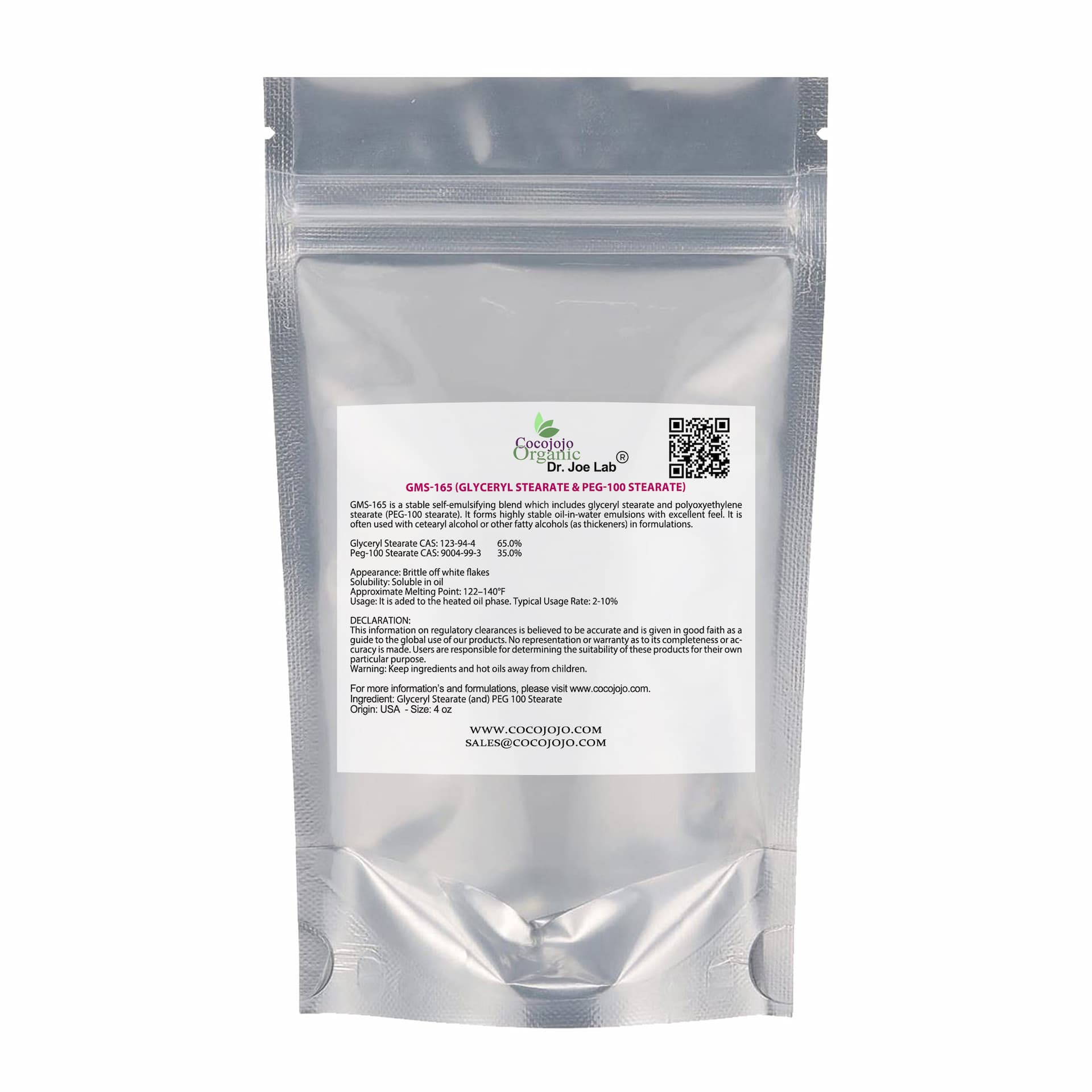 GMS-165 (Glyceryl Sterate & PEG-100 Stearate)