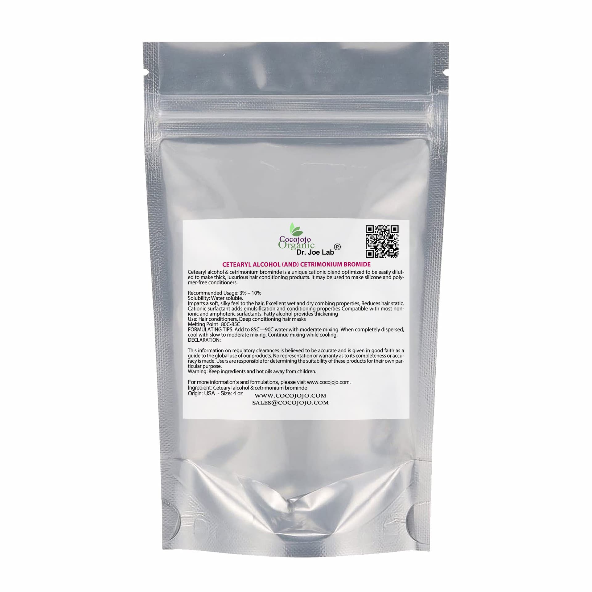 Cetearyl Alcohol & Cetrimonium Bromide Conditioner Emulsifier