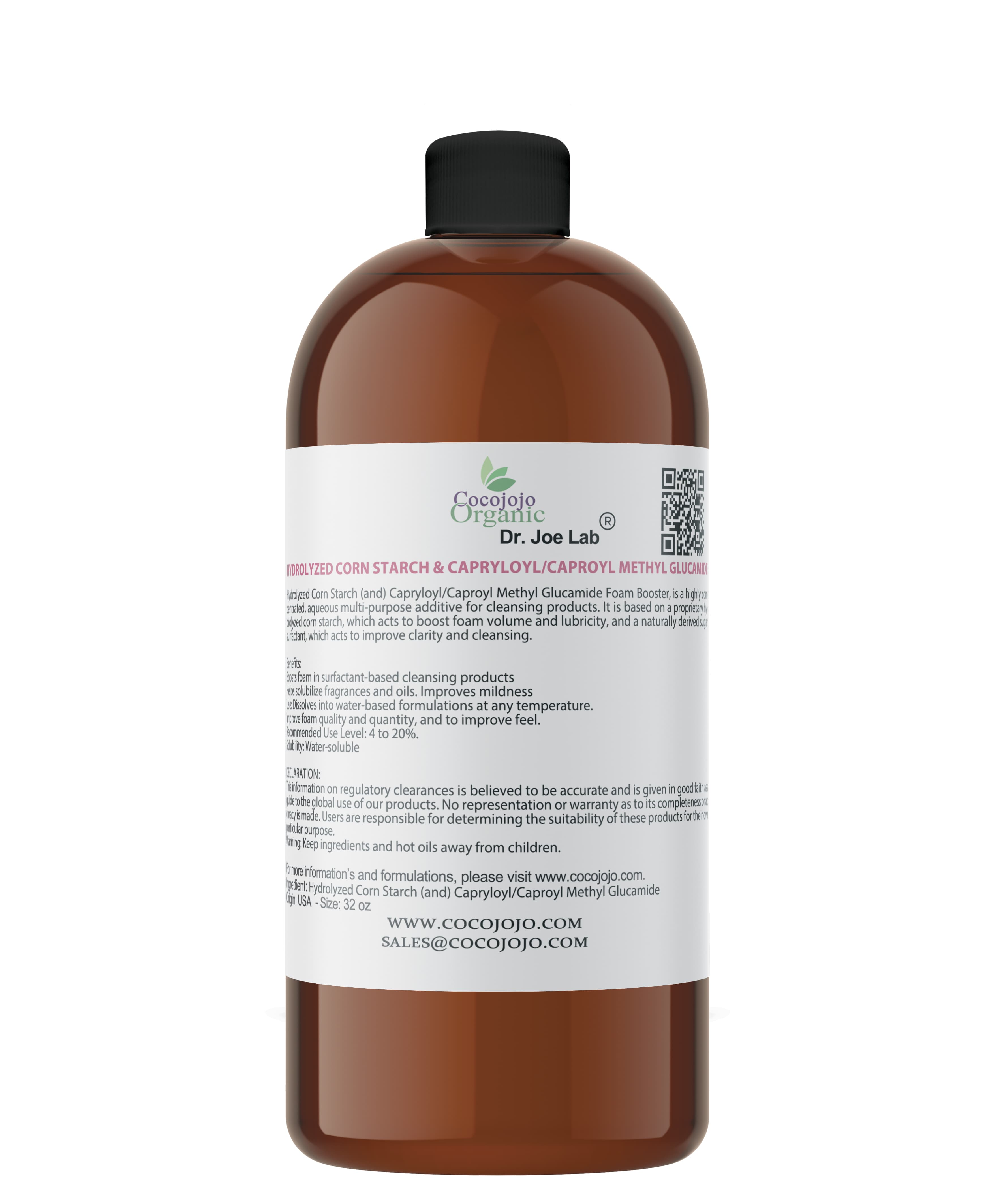 Foam Booster- Hydrolyzed Corn Starch and Capryloyl/Caproyl Methyl Glucamide