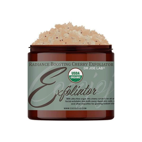 Organic Radiance Boosting Cherry Exfoliator Sugar Scrub – 4 oz