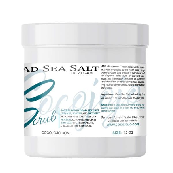 Dead Sea Salt Scrub – Sandalwood