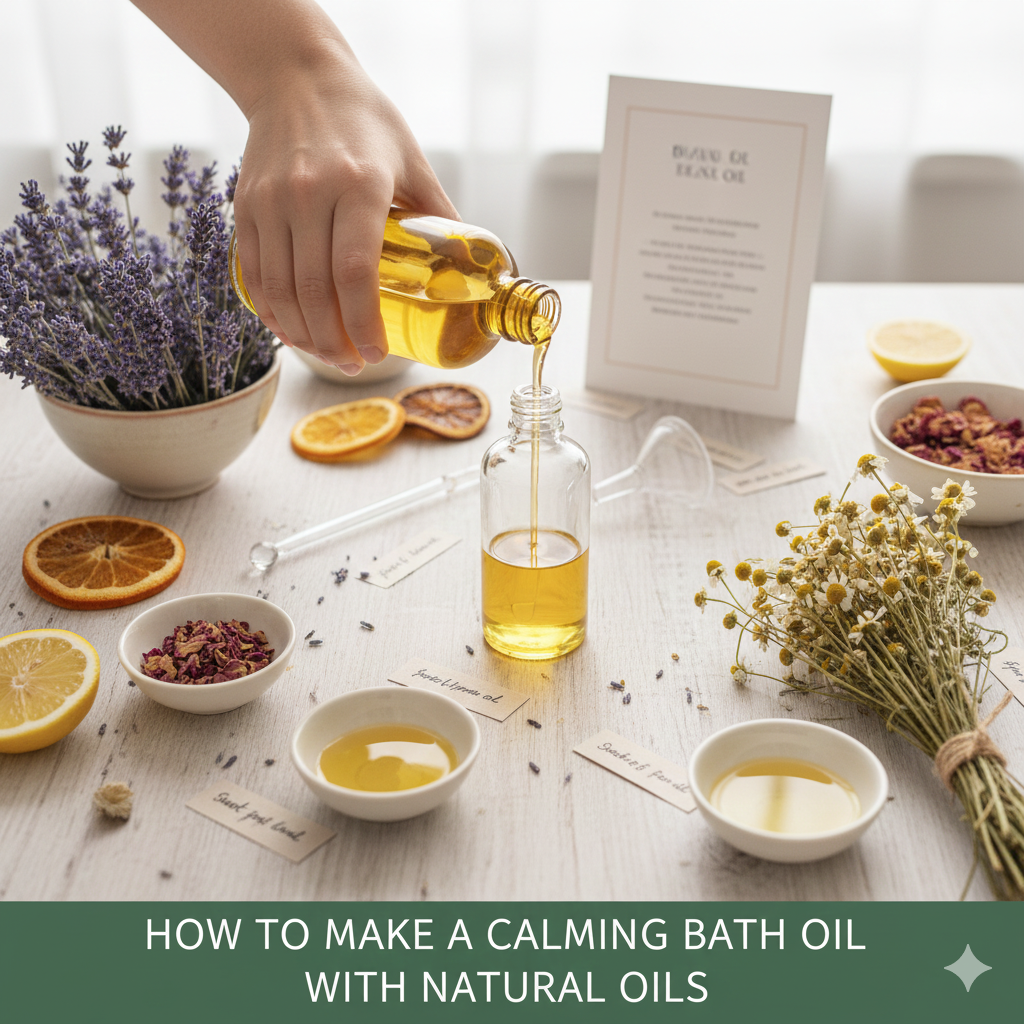 How to Make a Calming Bath Oil with Natural Oils