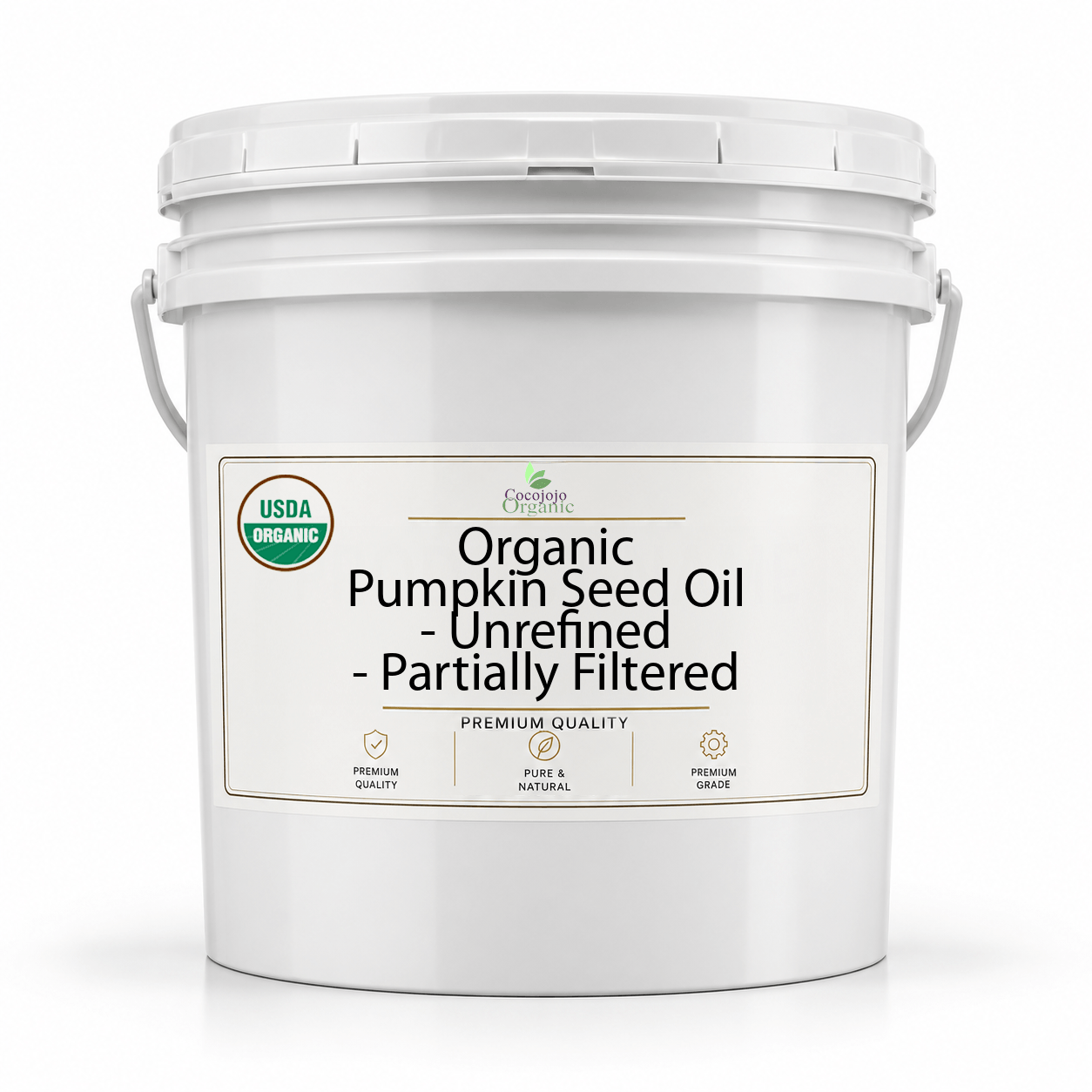 Organic Pumpkin Seed Oil - Unrefined - Partially Filtered