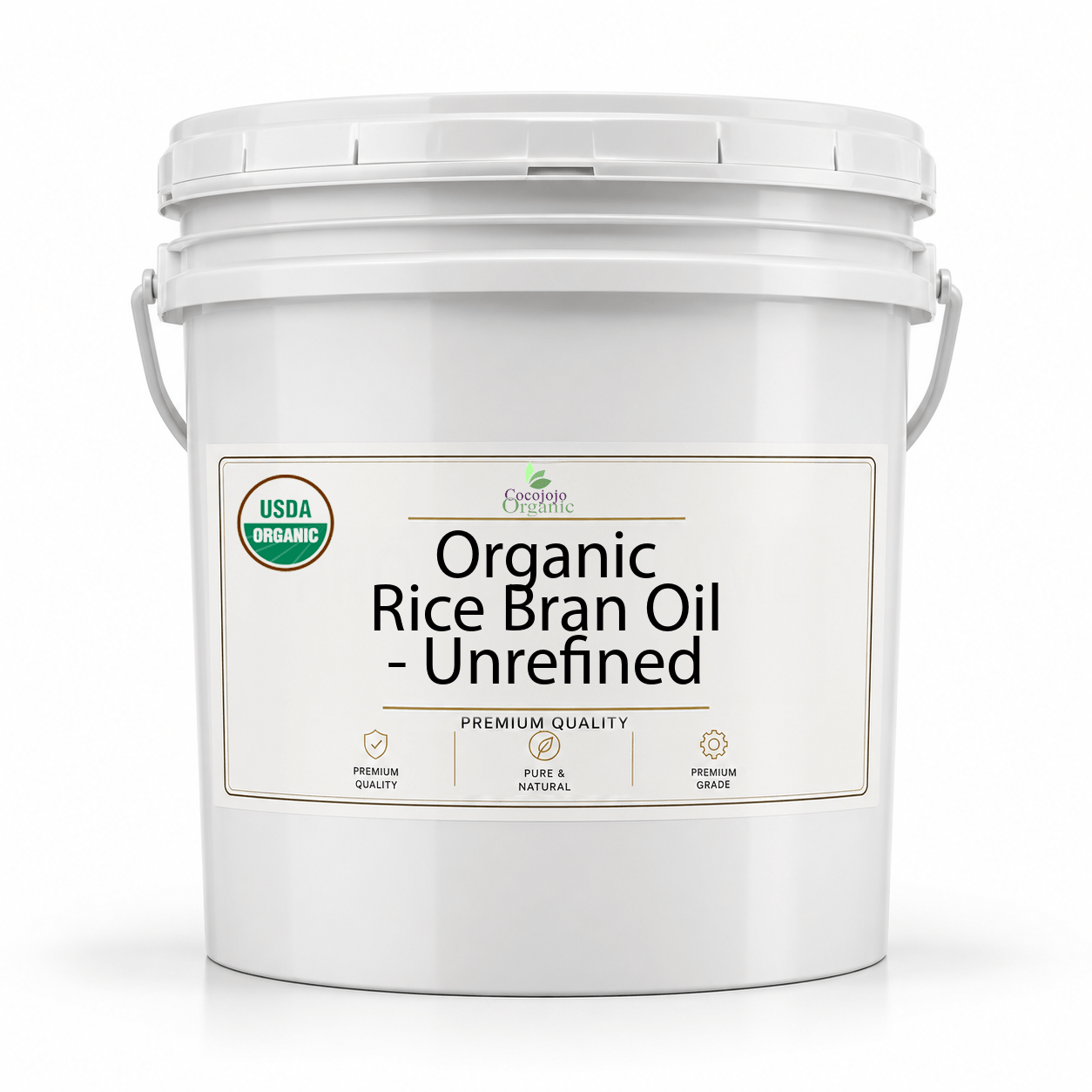 Organic Rice Bran Oil - Unrefined